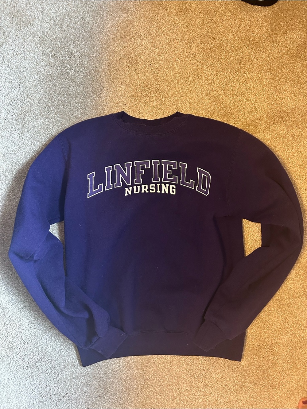 Champion Linfield Nursing Crewneck Sweatshirt - Navy Blue
